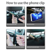 G202 Car Creative Phone Bracket Hook 360 Degree Rotating Telescopic Bracket(Gold)