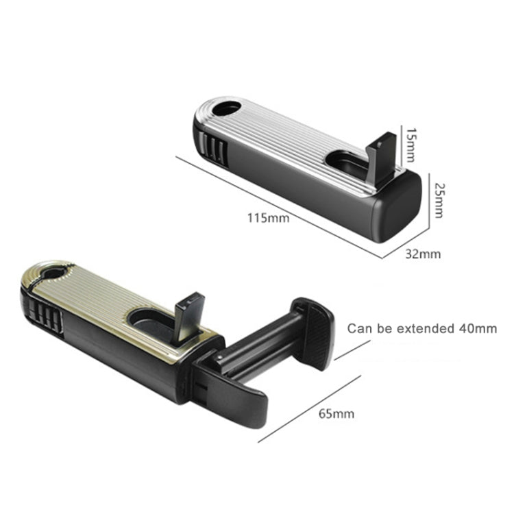 G202 Car Creative Phone Bracket Hook 360 Degree Rotating Telescopic Bracket(Gold)
