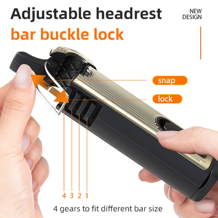 G202 Car Creative Phone Bracket Hook 360 Degree Rotating Telescopic Bracket(Silver)