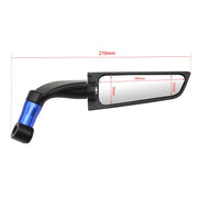Motorcycle Modification Fixed Wind Wing Rearview Mirror (Black)