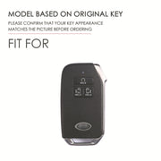 For KIA Carnival EX / SX Hallmo Car Cowhide Leather Key Protective Cover Key Case(Brown)
