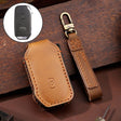 For Kia Sorento / Seltos 2021 / K5 Hallmo Car Cowhide Leather Key Protective Cover Key Case(Brown) - free shipping - PMC TechLife - Order now!
