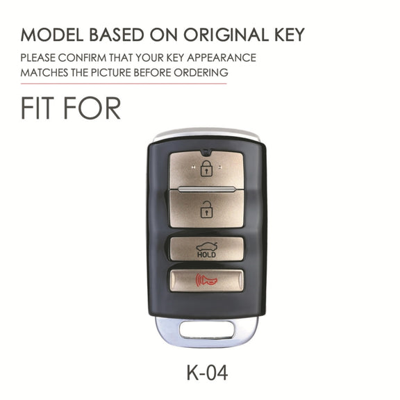 For Kia K4 Hallmo Car Cowhide Leather Key Protective Cover Key Case(Black)