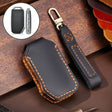 For Kia Sportage R / K5 / K4 / K2 / KX3 Hallmo B Style Car Cowhide Leather Key Protective Cover Key Case(Black) - Car Key Cases by Hallmo | Online Shopping South Africa | PMC TechLife | Buy Now Pay Later Mobicred