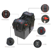 Outdoor Portable Multifunctional Battery Box 12V USB Output Emergency Power Supply
