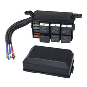 12V 5 Pin Car 6 Slots Water-resistant Relay Fuse Box with Cable