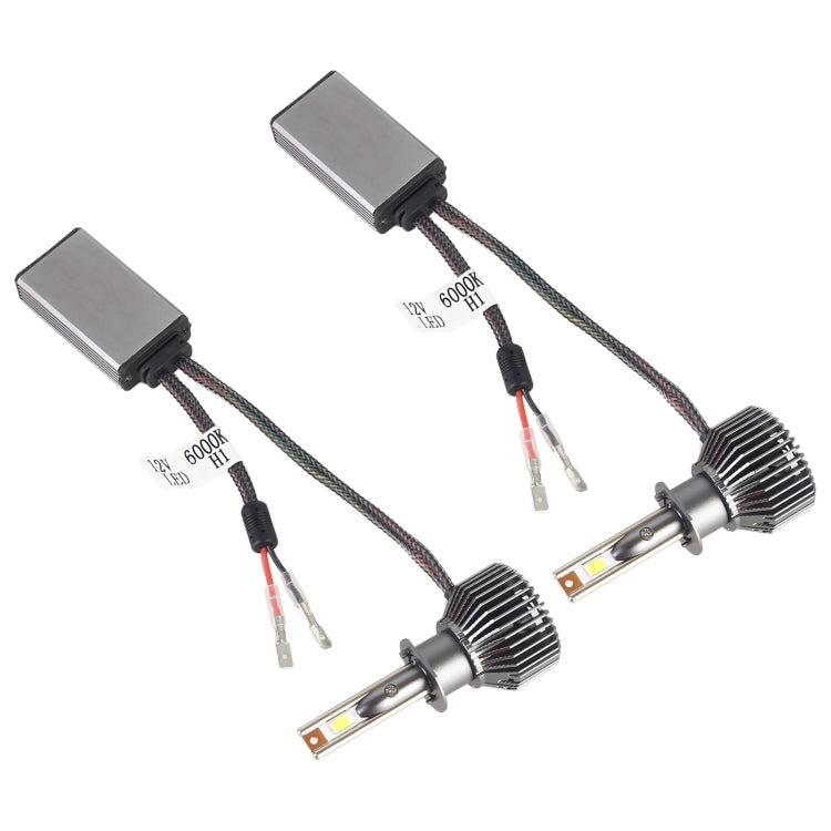 K11 1 Pair H1 12V / 85W / 6000K / 9000LM Car LED Headlight (White Light)