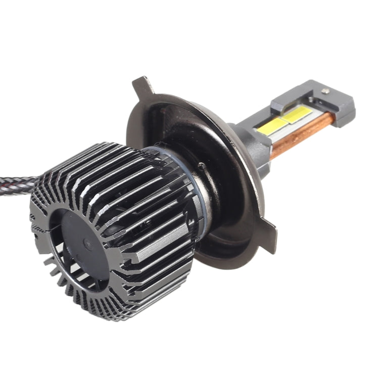 K11 1 Pair H4 12V / 75W / 6000K / 9000LM Car LED Headlight (White Light)