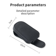 Car Sun Visor Glasses Clip Multi-functional Card Storage Bracket (Black)