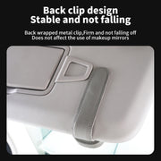 Car Sun Visor Glasses Clip Multi-functional Card Storage Bracket (Black)