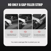 Car Seat Gap Bar Car Interior Armrest Box Gap Leak-proof Filler (Black)