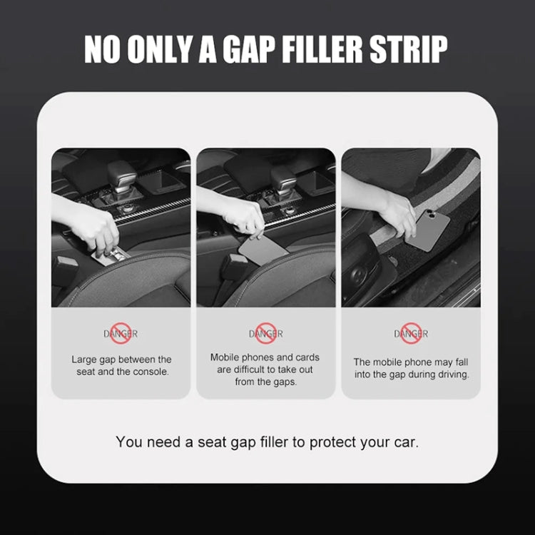 Car Seat Gap Bar Car Interior Armrest Box Gap Leak-proof Filler (Red)