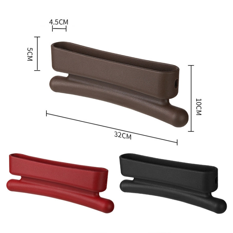 Car Gap Storage Box Multifunctional Car Seat Crevice Storage Box, Specification: Single Pack (Brown)