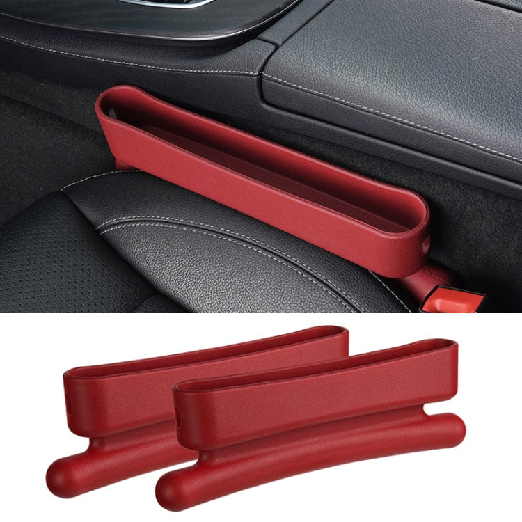 Car Gap Storage Box Multifunctional Car Seat Crevice Storage Box, Specification: 1 Pair (Red)