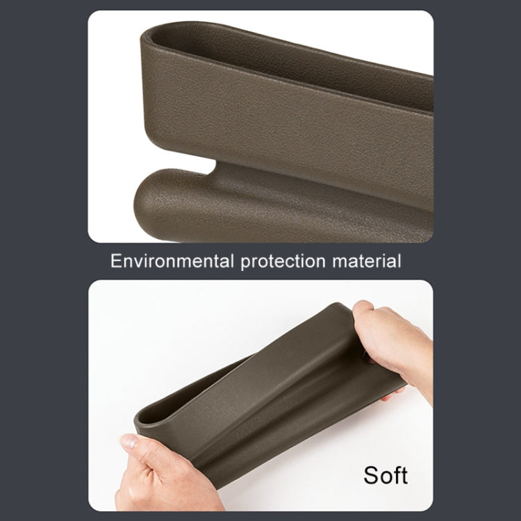 Car Gap Storage Box Multifunctional Car Seat Crevice Storage Box, Specification: 1 Pair (Brown)