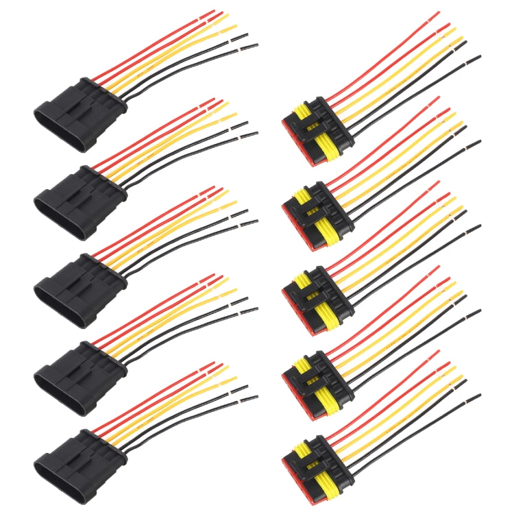 10pcs 6P Car Water-resistant Plug Car Connector Plug-In, Length���10cm