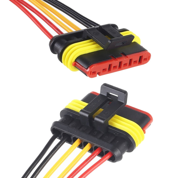 10pcs 6P Car Water-resistant Plug Car Connector Plug-In, Length���10cm