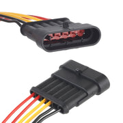 10pcs 6P Car Water-resistant Plug Car Connector Plug-In, Length���10cm