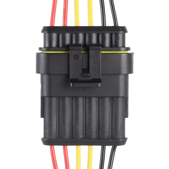 10pcs 6P Car Water-resistant Plug Car Connector Plug-In, Length���10cm