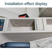 For BMW 3 Series E46 Left Driving Car Center Console Water Cup Holder Cover 51167038334(Beige)