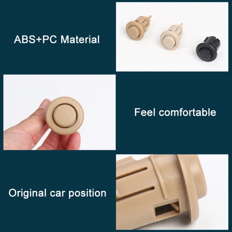 For BMW E90 / F18 Left Driving Car Rear Seat Headrest Switch Button 52207251371-1(Beige White)