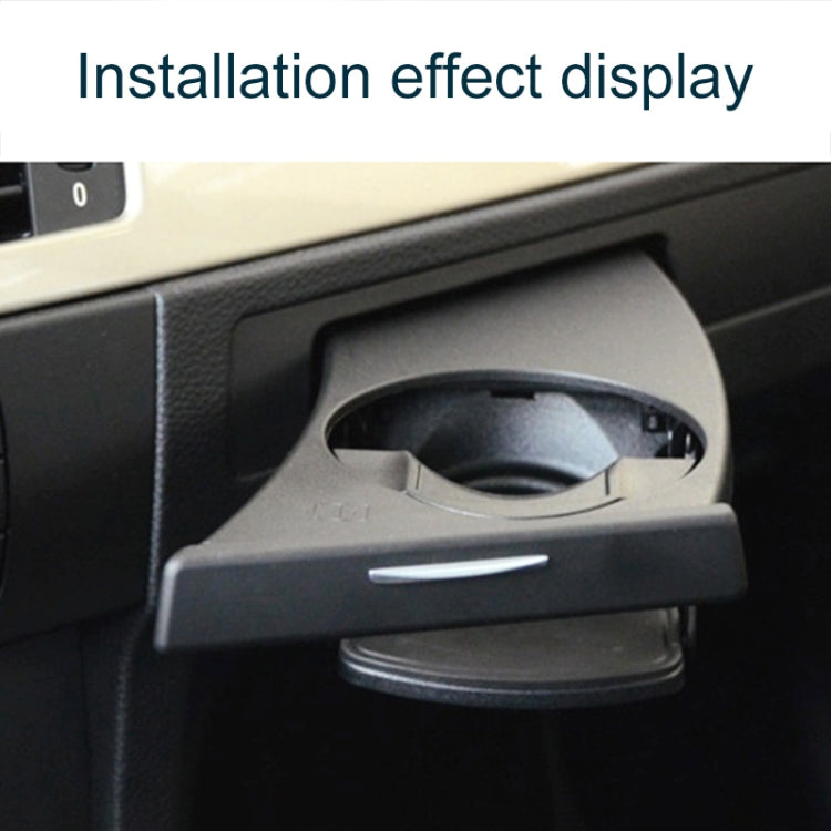 For BMW 3 Series E90 Left Driving Car Dashboard Left Side Water Cup Holder 5141 9173 463(Black)