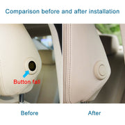For BMW 3 Series F30 Left Driving Car Front Headrest Switch Button 5210 7362 619(Beige White)