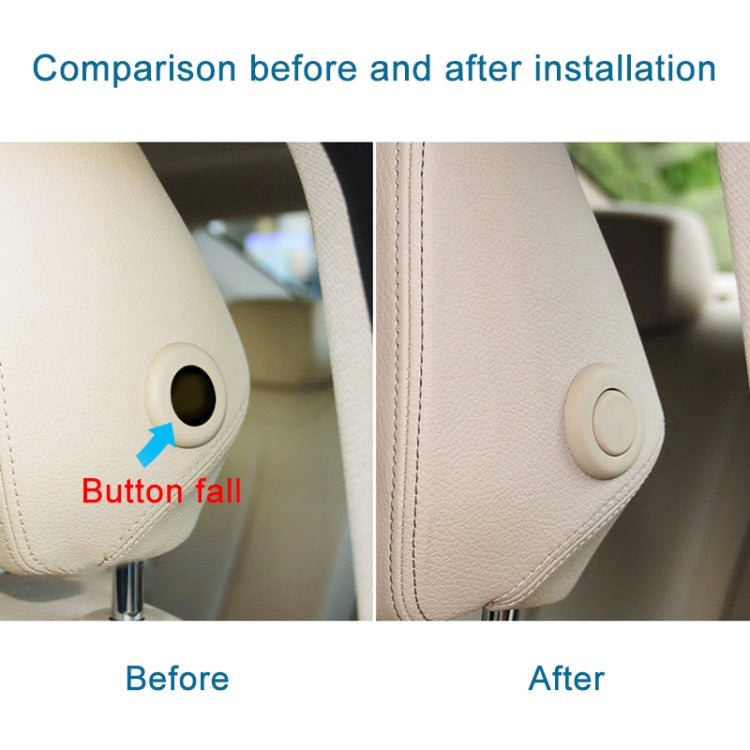 For BMW 3 Series F30 Left Driving Car Front Headrest Switch Button 5210 7362 623(Black)
