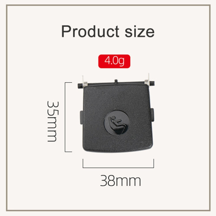 For BMW 3 Series E92 Left Driving Car Child Safety Seat Isofix Switch Cover 5220 6970 744-1(Black)