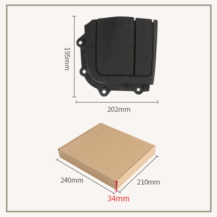 For BMW 3 Series E93 Left Driving Car Convertible Rear Platform Right Hinge Cover Folding Cover 5437 7175 482(Grey)
