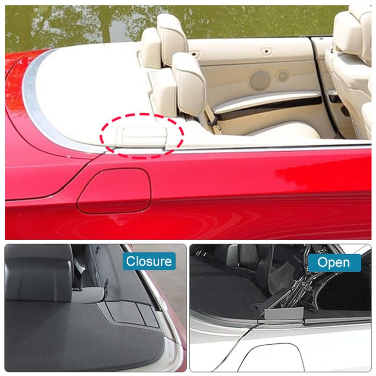 For BMW 3 Series E93 Left Driving Car Convertible Rear Platform Right Hinge Cover Folding Cover 5437 7175 480(Black)