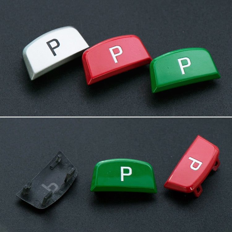 P Key Gear Lever Handball Switch Shift Button for Land Rover Range Rover Jaguar F-TYPE, Left Driving (Silver)