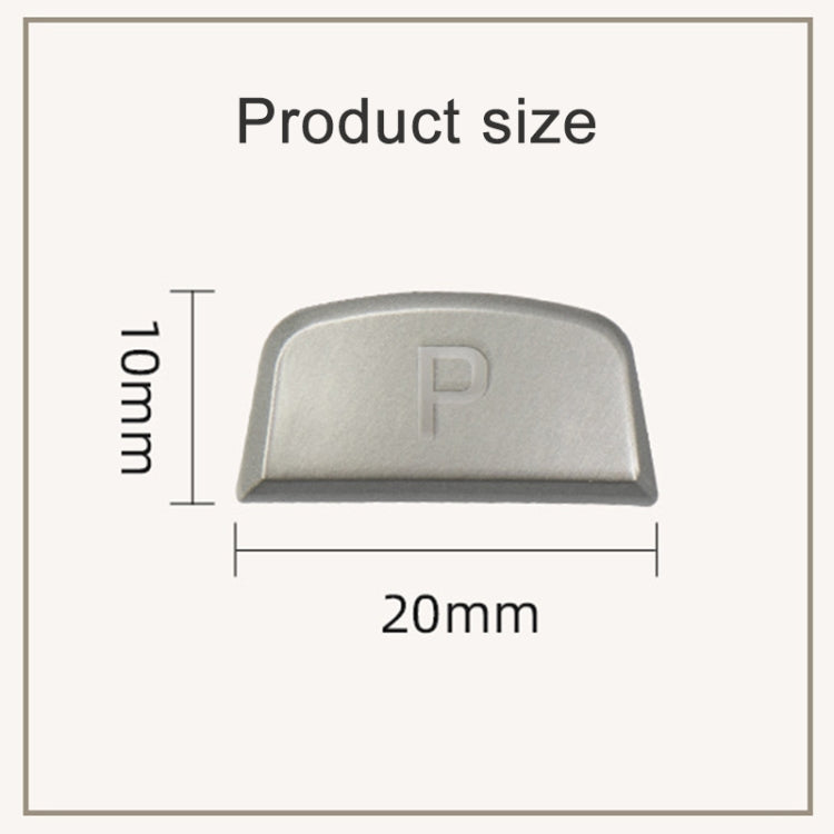 P Key Gear Lever Handball Switch Shift Button for Land Rover Range Rover Jaguar F-TYPE, Left Driving (Silver)