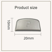 P Key Gear Lever Handball Switch Shift Button for Land Rover Range Rover Jaguar F-TYPE, Left Driving (Silver)