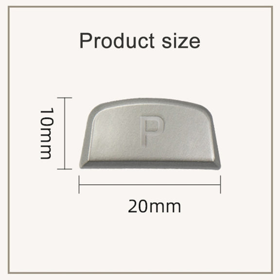 P Key Gear Lever Handball Switch Shift Button for Land Rover Range Rover Jaguar F-TYPE, Left Driving (Silver)