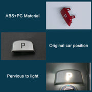 P Key Gear Lever Handball Switch Shift Button for Land Rover Range Rover Jaguar F-TYPE, Left Driving (Silver)