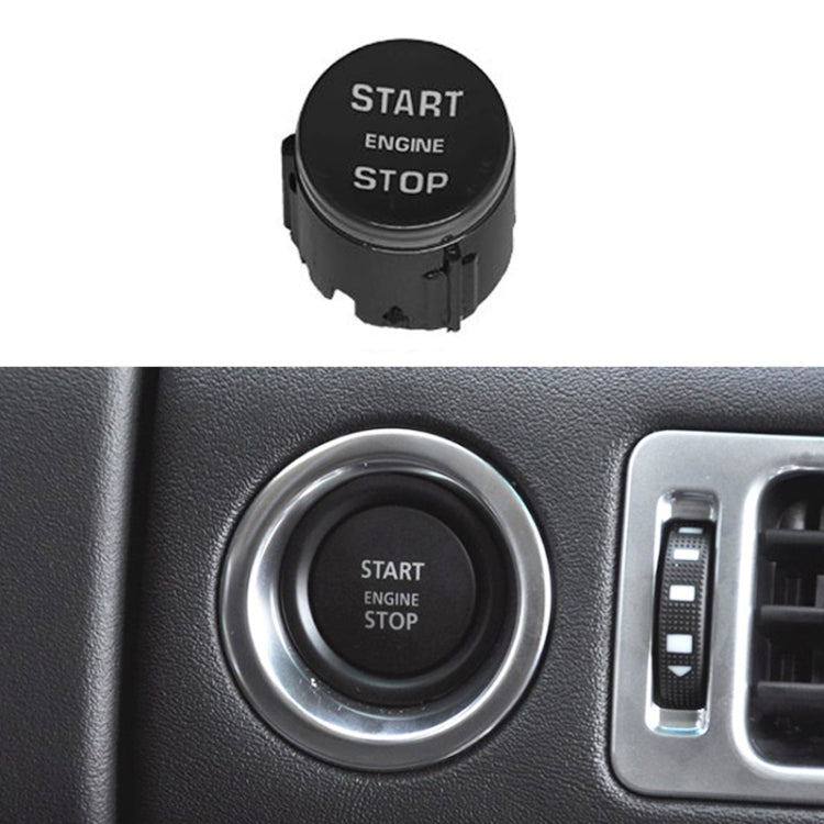 One-key Start Engine Stop Switch Button for Land Rover Range Rover / Discovery, Left Driving(Black)