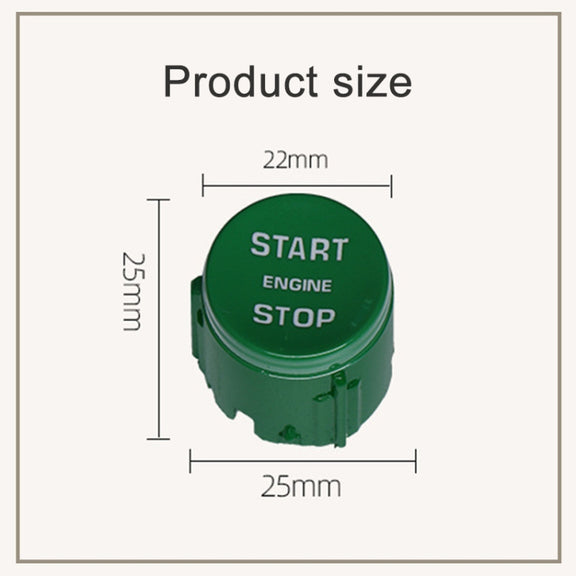 One-key Start Engine Stop Switch Button for Land Rover Range Rover / Discovery, Left Driving(Red)