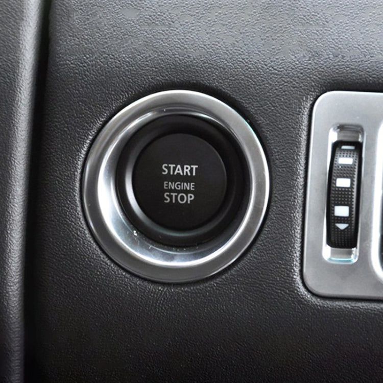 One-key Start Engine Stop Switch Button for Land Rover Range Rover / Discovery, Left Driving(Red)