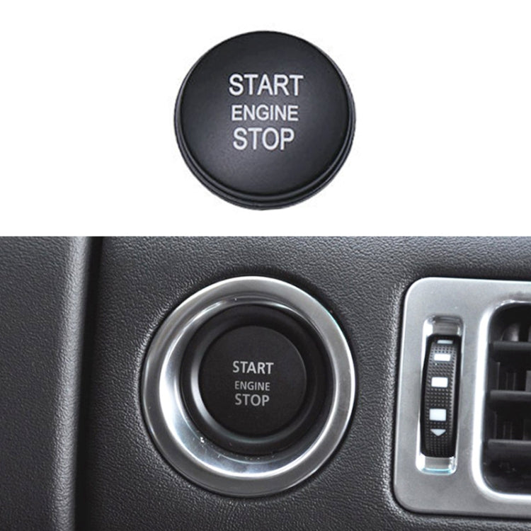 One-key Start Engine Stop Switch Button for Land Rover Range Rover Executive, Left Driving (Black)