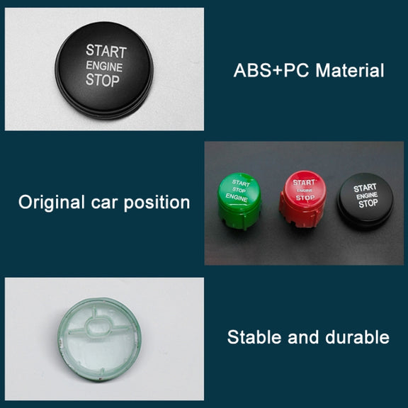 One-key Start Engine Stop Switch Button for Land Rover Range Rover Executive, Left Driving (Black)