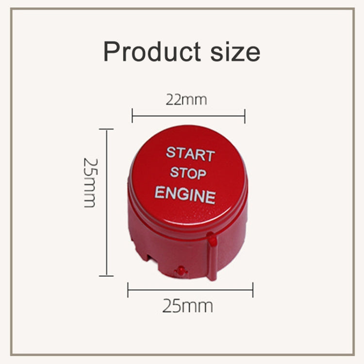 One-key Start Engine Stop Switch Button for Land Rover Freelander 2, Left Driving (Black)