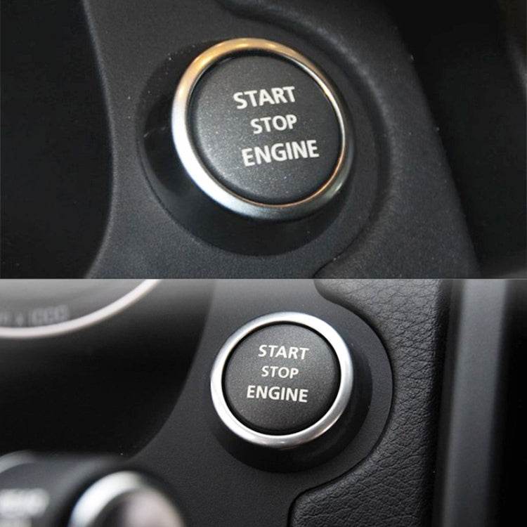 One-key Start Engine Stop Switch Button for Land Rover Freelander 2, Left Driving (Black)