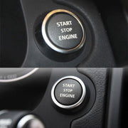 One-key Start Engine Stop Switch Button for Land Rover Freelander 2, Left Driving (Green)