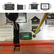 BM210 Electric Vehicles / Golf Carts LED Battery Indicator Adjustable Voltage 12V-72V
