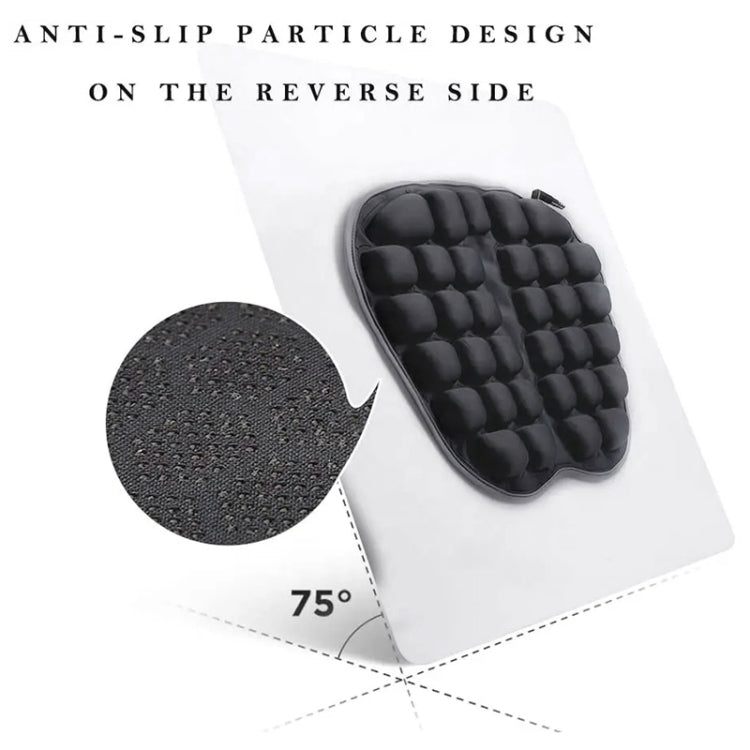 IN-SC003 Car Office Inflatable Airbag Seat Cushion, Style: Electric Water Inflatable Dual-Use (Black)