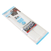 1 Pair Car Solid Color Silicone Bumper Strip, Style: Short (White)