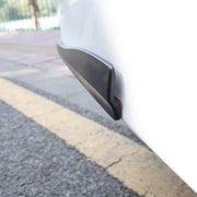 1 Pair Car Solid Color Silicone Bumper Strip, Style: Long (Black)