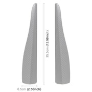 1 Pair Car Carbon Fiber Silicone Bumper Strip, Style: Long (Grey)