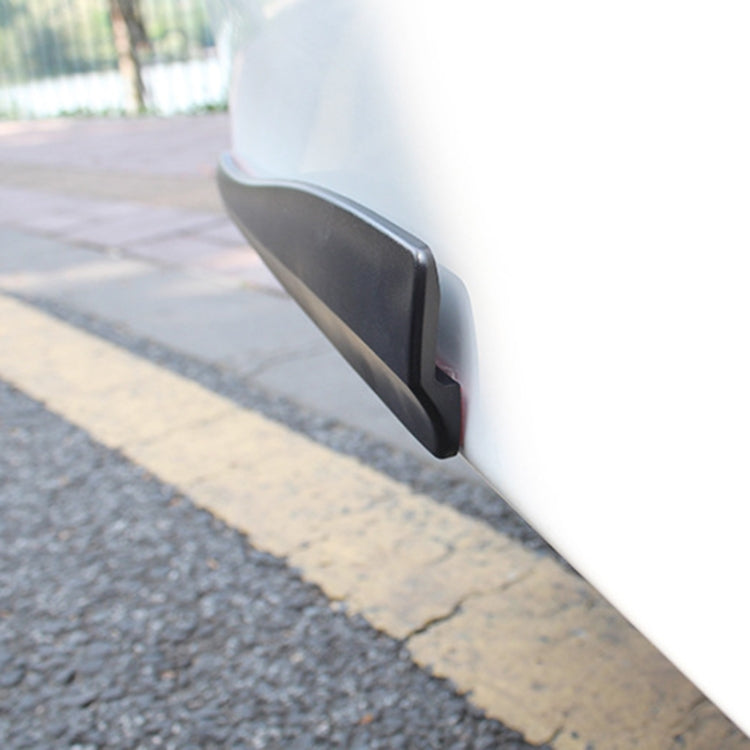 1 Pair Car Carbon Fiber Silicone Bumper Strip, Style: Long (Grey)